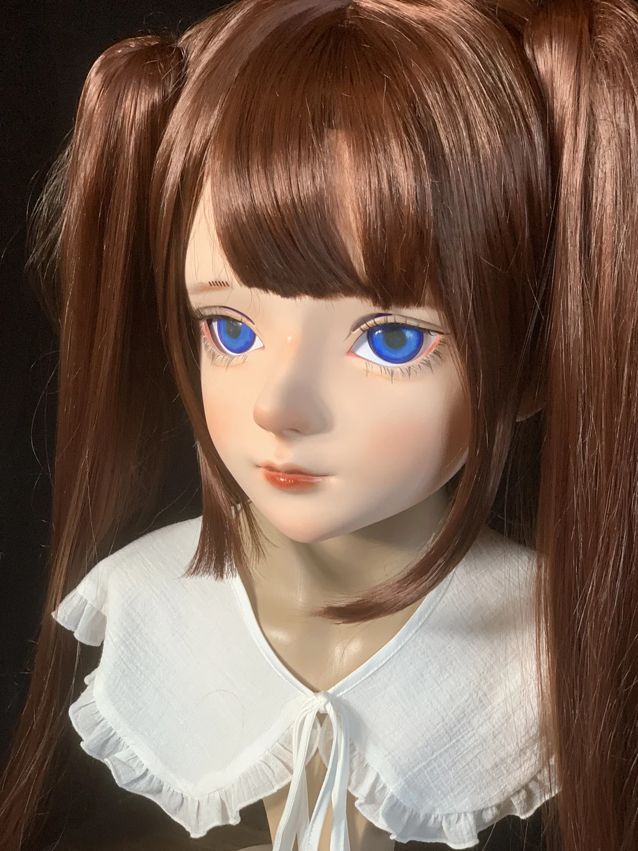 Customize Character Female/Girl Resin Kig Full Head With Lock Anime Cosplay Japanese Anime Kigurumi Mask
