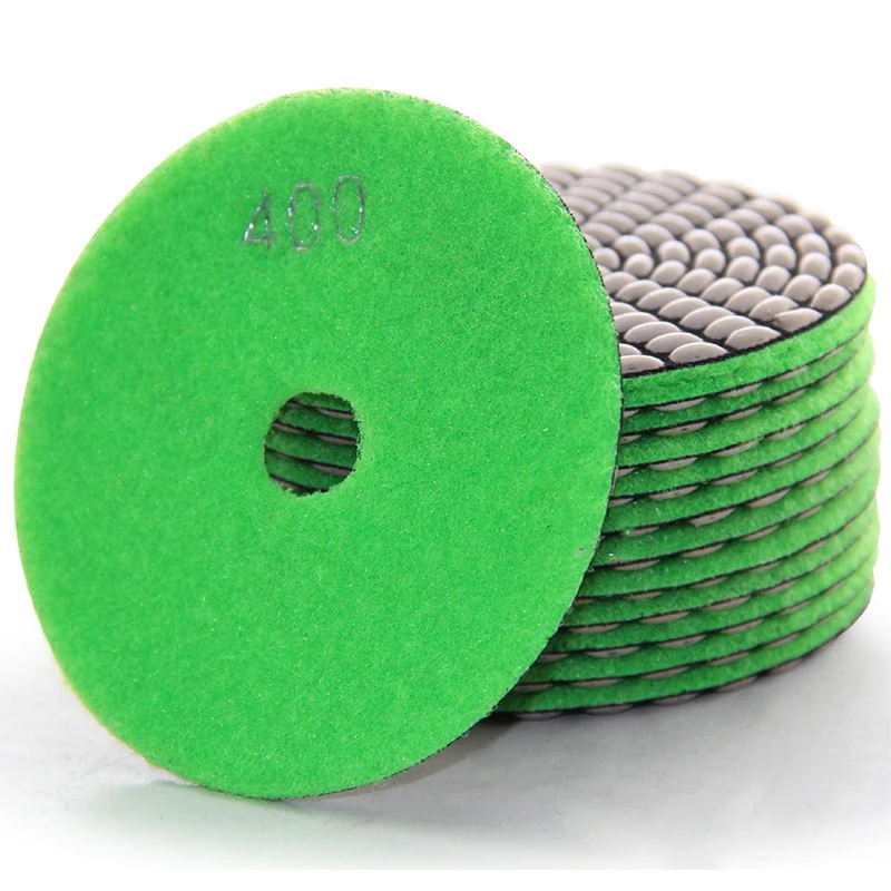 100mm  Dry Polishing Pad Sharp Type Flexible Diamond  For Granite Marble Stone Sanding Disc Free Shipping