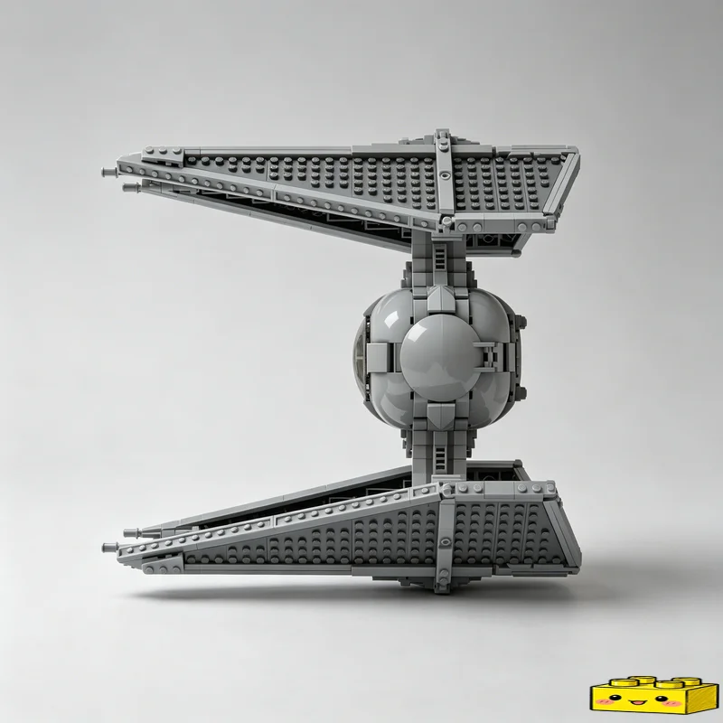 1331PCS MOC TIE Interceptor Fighter Spacecraft Model Custom Puzzle DIY Creative Assembly Educational Toy Collection Display Gift view 6