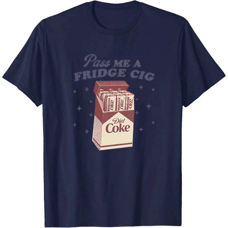 Pass ME A FRIDGE CIG T-Shirt Retro FRIDGE CIG Shirt Retro Men's Shirt Vintage Graphic T Shirts Personalized Clothing Unisex TEE