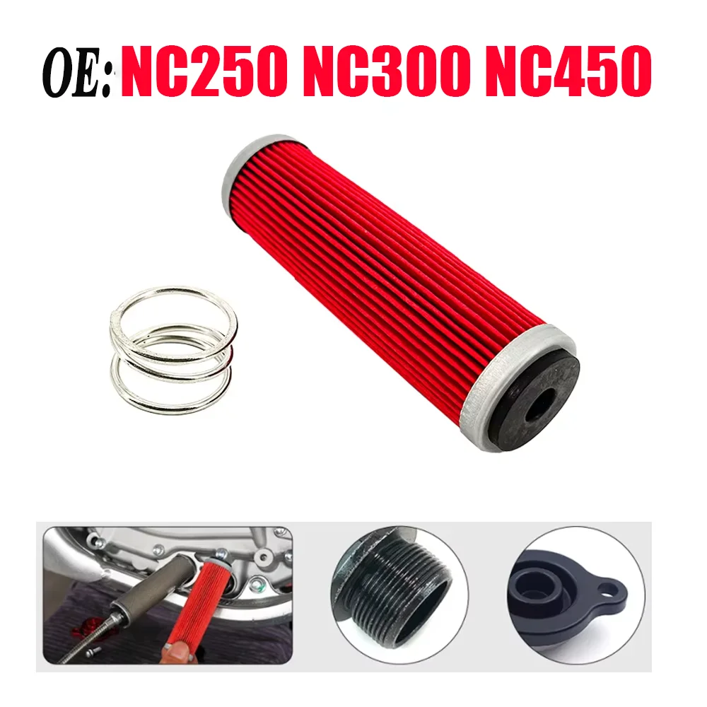 NC250 Oil Filter Fuel Filters For ZONGSHEN NC300 NC450 Engine KAYO RX3 Motoland BSE AVANTIS BRZ FXMOTO X3 Motorcycle Accessories