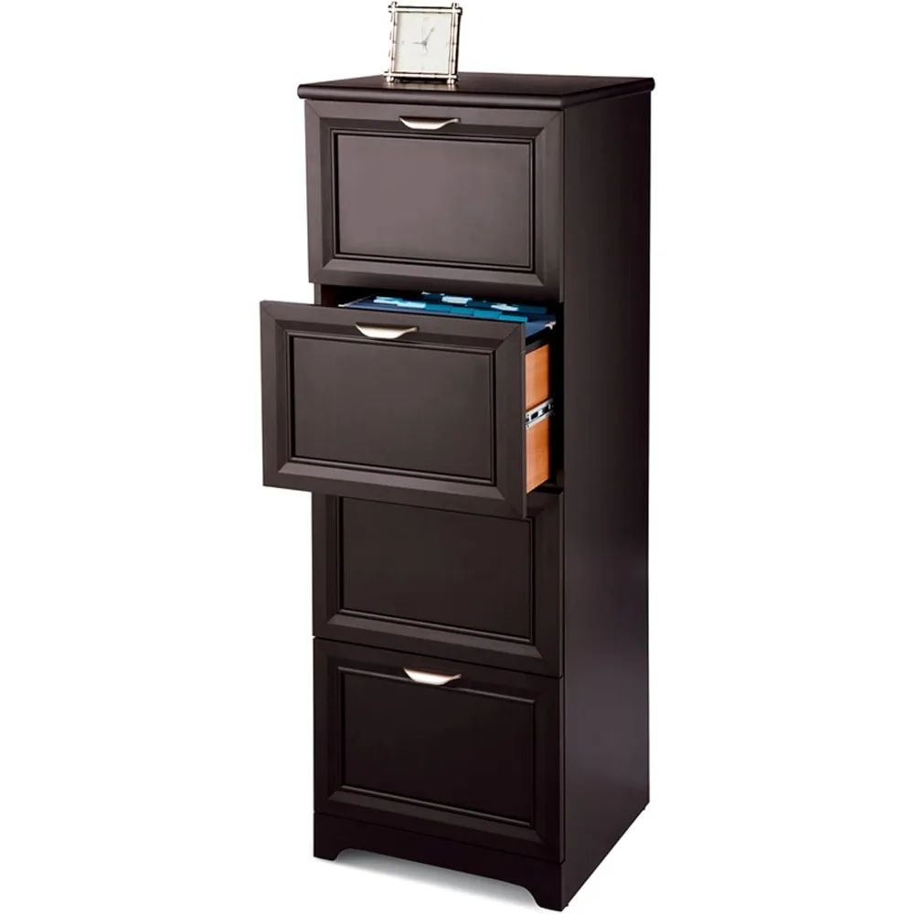 

Вертикальный картотечный шкаф Magellan 19 дюймов D с 4 ящиками, эспрессо