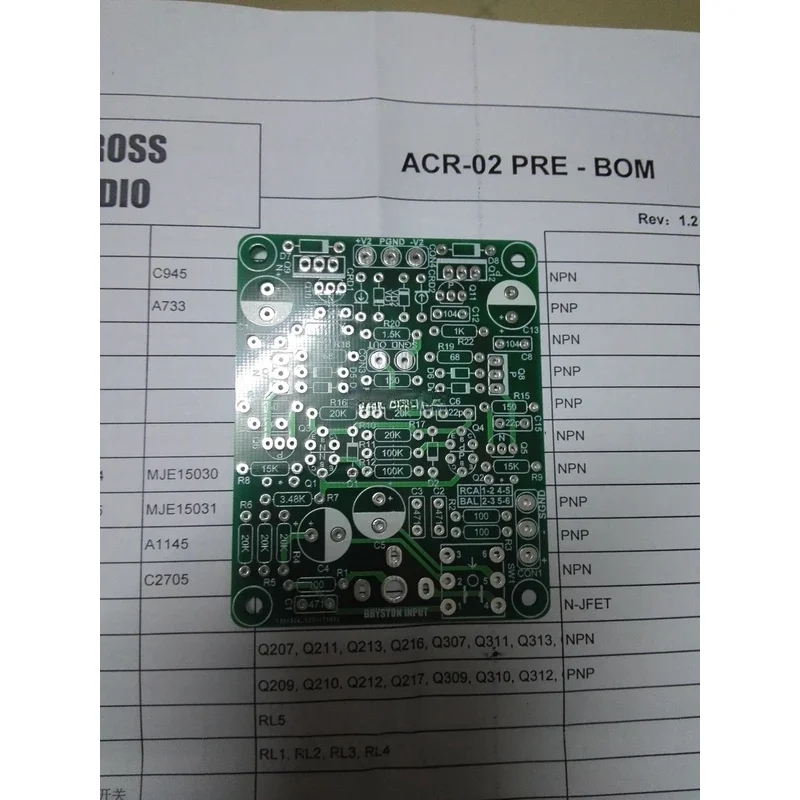 Adecuado para BRYSTON 3B 4B 28B, Entrada RCA y BAL, Se Requieren Dos Placas, Doble Canal