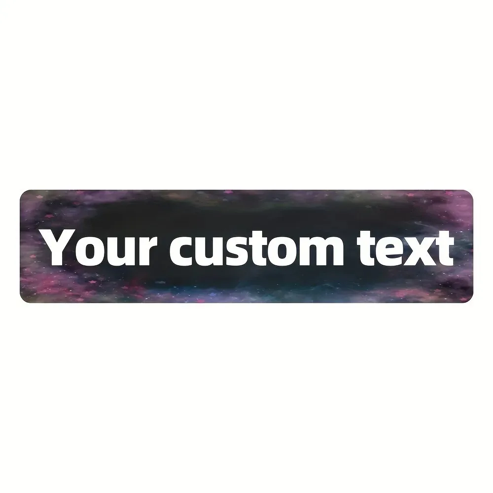 [CIFbuy][2D Flat] Custom Galaxy Nebula Aluminum Street Sign,Personalized Your Text Wall Decor (Only For Decoration)