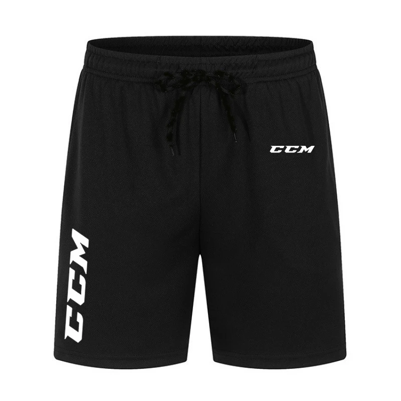 CCM Men Summer Short Mesh Gym Bodybuilding Casual Loose Shorts Outdoors Fitness Beach Short Pants Male Printed Sweatpant