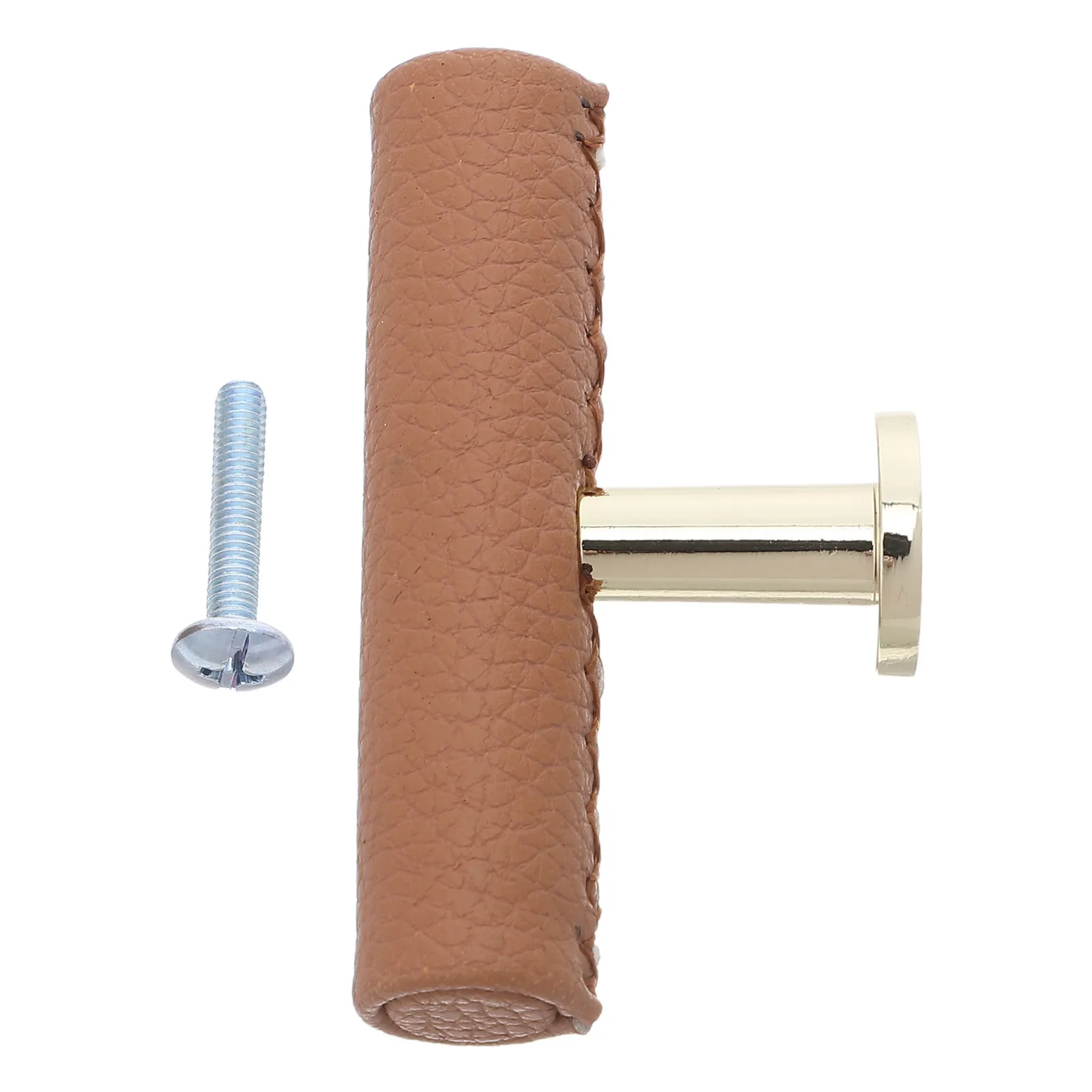 

Drawer Pulls 2.28 Inch T Bar Handle Soft Pu Single Hole Cabinet Hardware For Kitchen Bathroom Wardrobe Office