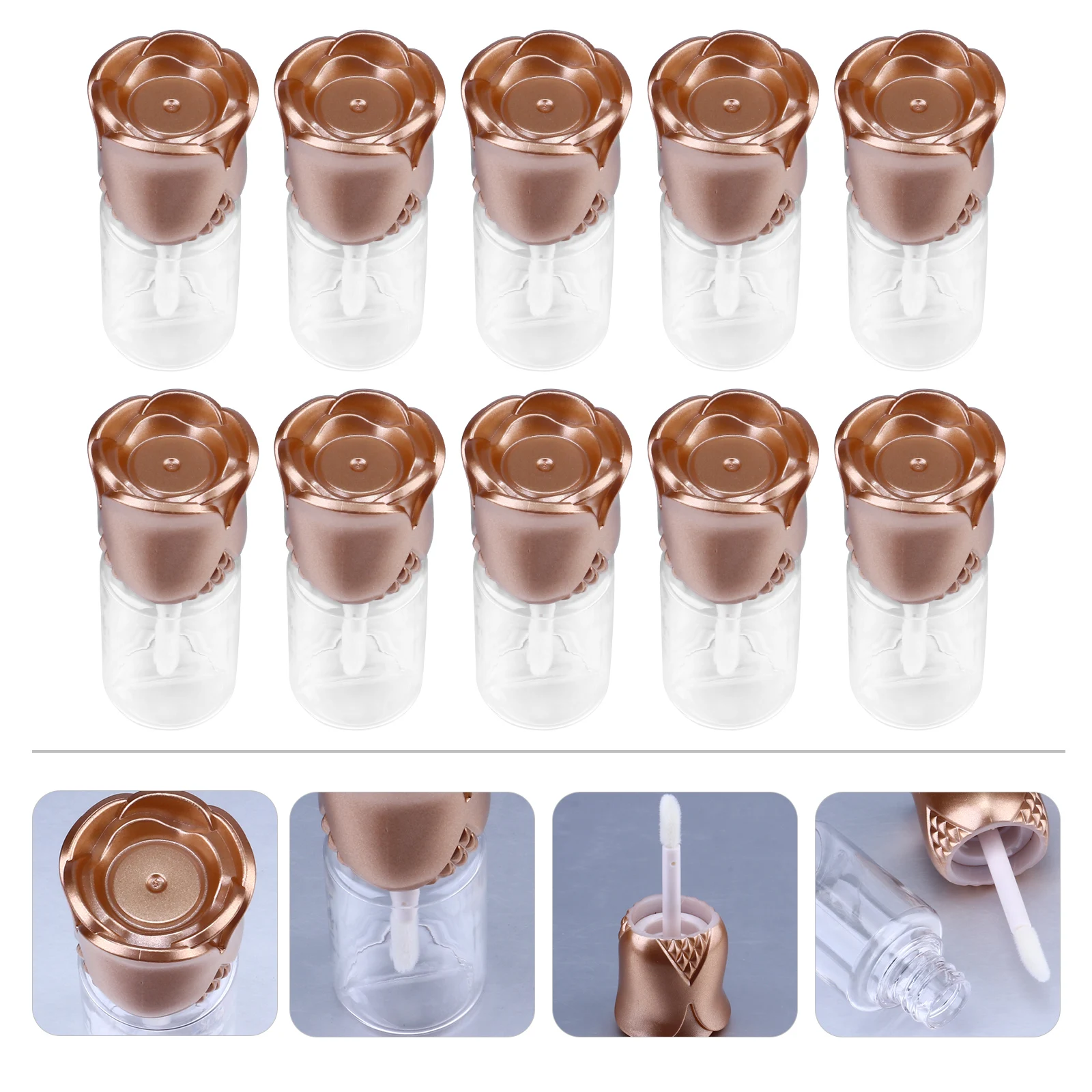 15 pçs recipiente rosa capa bálsamos tubo diy garrafa de plástico bálsamo labial tubo garrafa tamanho viagem bálsamo labial titular 💄