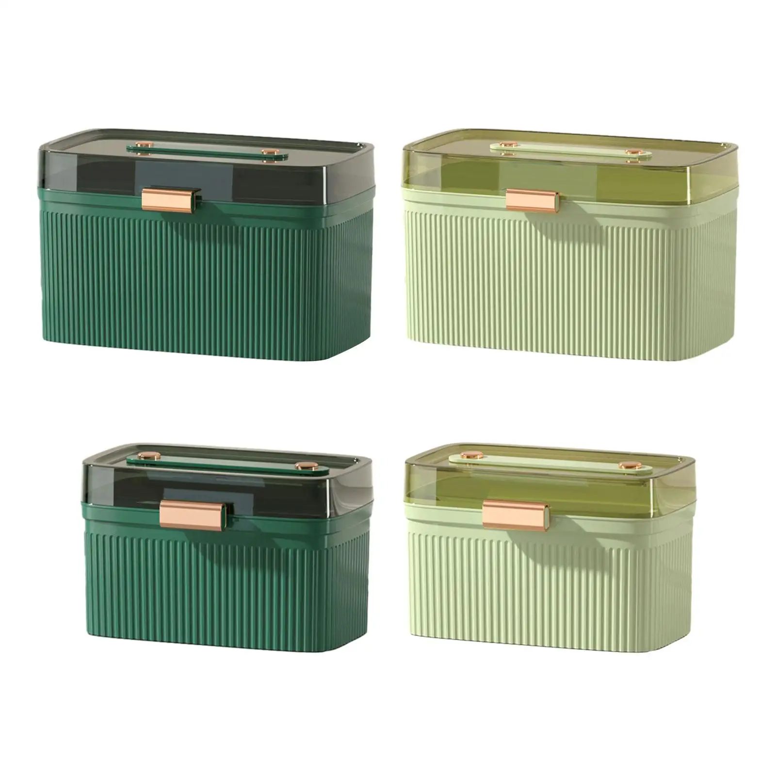 First Aid Empty Box Multipurpose Large Capacity Bin Removable Tray Storage Case for Office Family Camping Sports Cosmetic