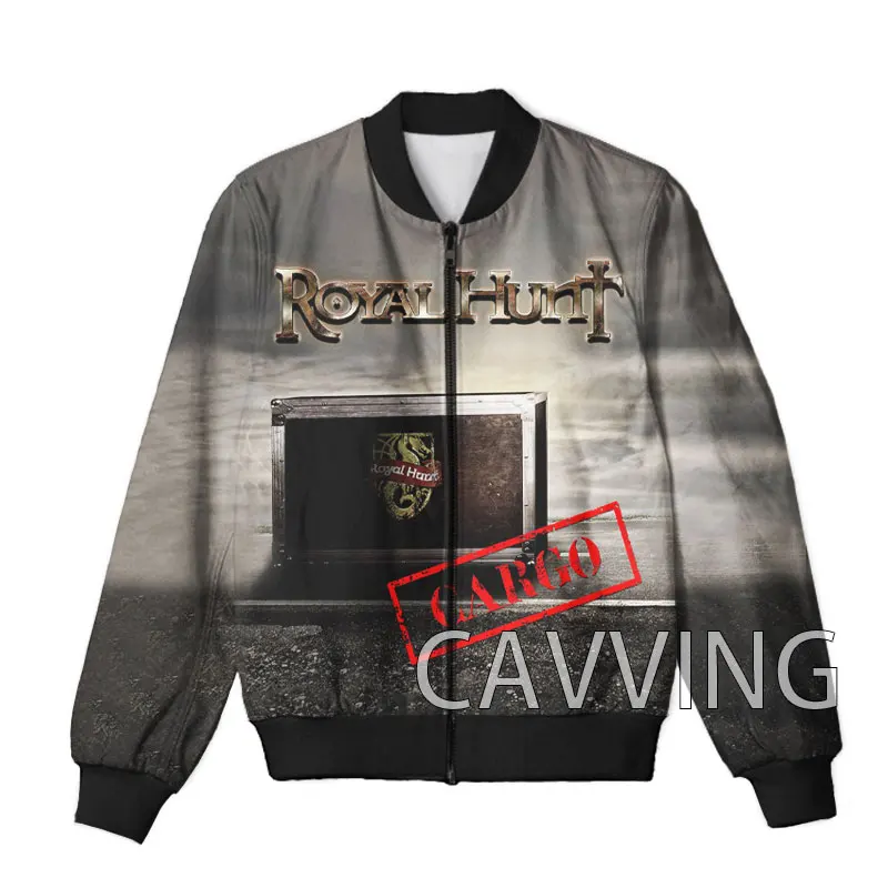 CAVVING 3D Printed  Royal Hunt Band  Zipper Bomber Jackets Men Overcoat Mens Coat Zip Up Jackets for Women/Men