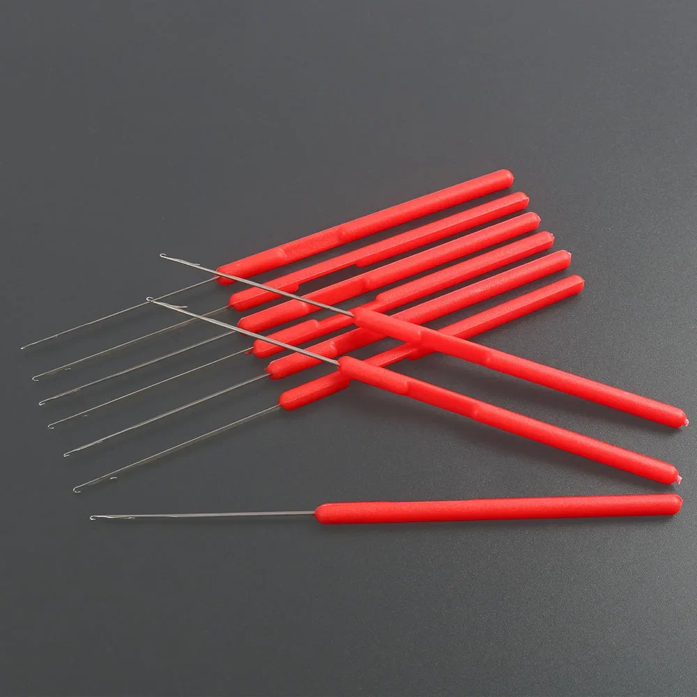 Small Loop Micro Rings Links Beads Braid Latch Hook Crochet Plastic Needle Dread-Lock Knitt Hair Crochet Needle Hook