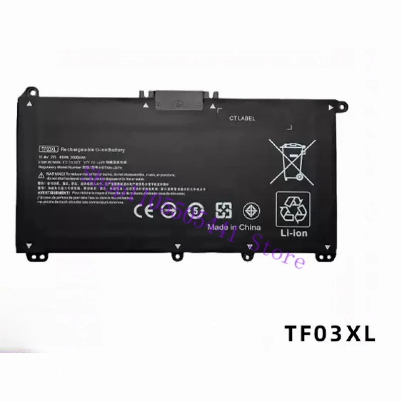 Battery compatible with for HP TF03XL TPN-C131/Q188/Q189/Q191 14-bf048TX laptop