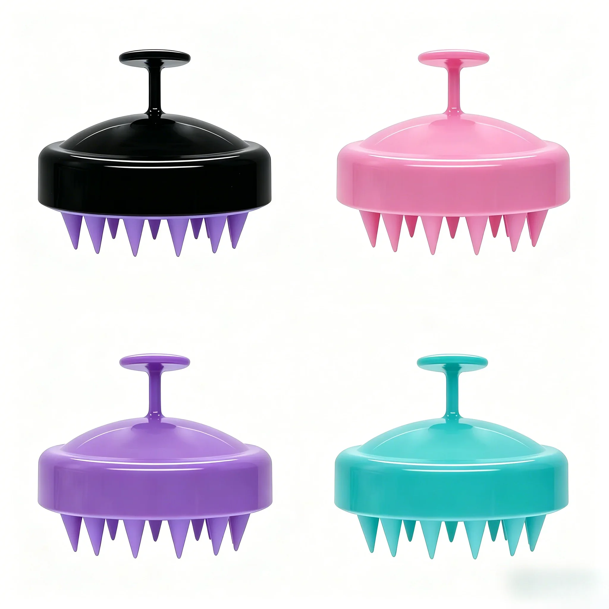

Silicone Shampoo Scalp Massager Brush, Soft Hair Scrubber for Dandruff Removal, Head Massage Comb for Hair Growth, Shower Brush