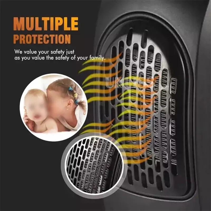 سخان مروحة كهربائي صغير محمول ، منفاخ دافئ ، سطح مكتب ، منزلي ، تدفئة حائط ، موقد ، مبرد ، أدفأ ، آلة لفصل الشتاء