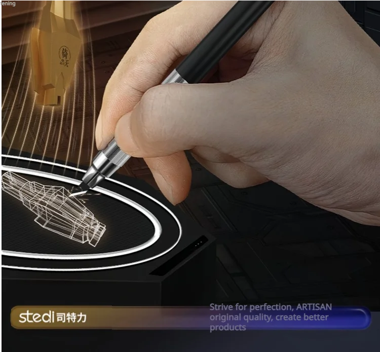 Stedi MS21 Coltello in metallo con lame Maschera in argilla Strumenti da taglio per nastro per Gundam Gunpla Costruzione di modelli Strumenti artigianali per hobby Coltello fai da te