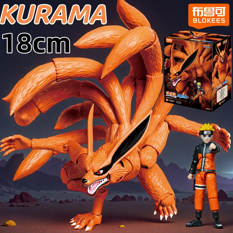 

New BLOKEES Naruto Legend Edition Naruto Kurama Action Figure Assembly Toys Desktop Decoration Model Anime Model Collection Gift