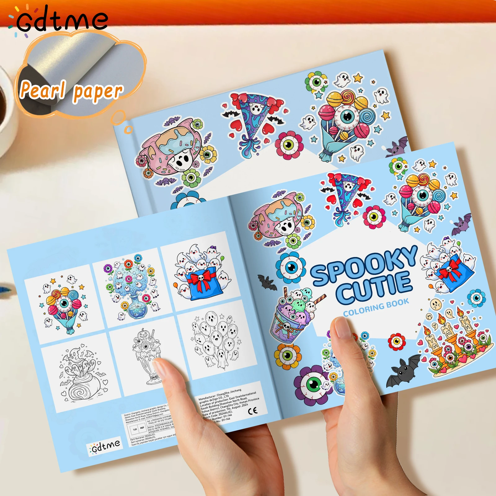 Anti Anxiety Spooky Cutie Coloring Book for Adults Stress Relief DIY Painting Drawing Art Activity Book Perfect Gift Relaxation