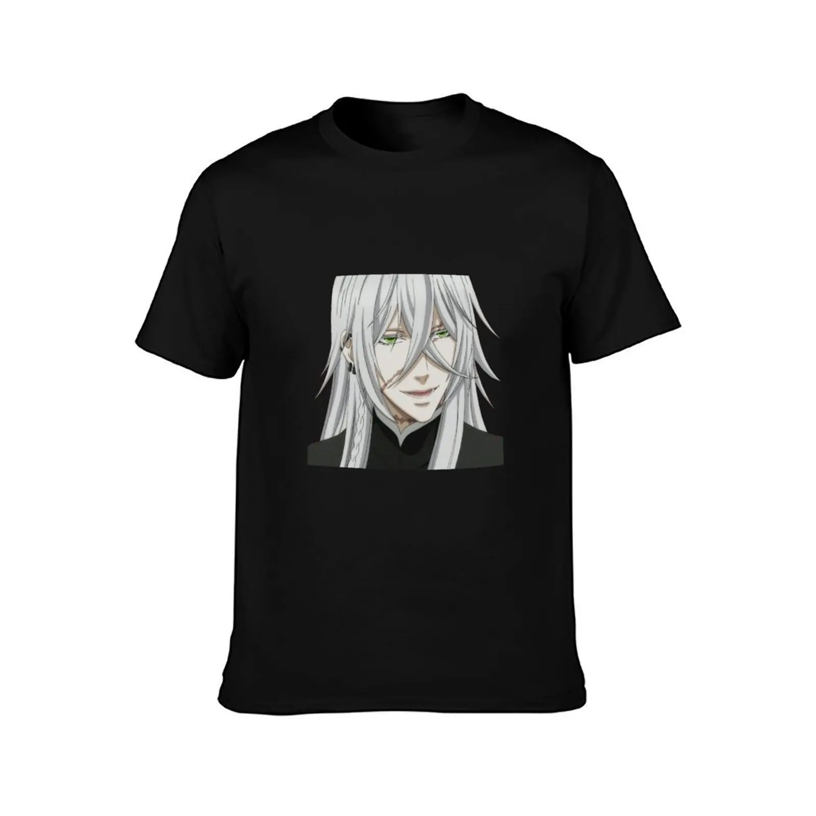 Undertaker (Black Butler) T-Shirt, Summer Casual Cotton Tee, Oversized Streetwear Tops, Vintage Graphic Print, Unisex Men Women