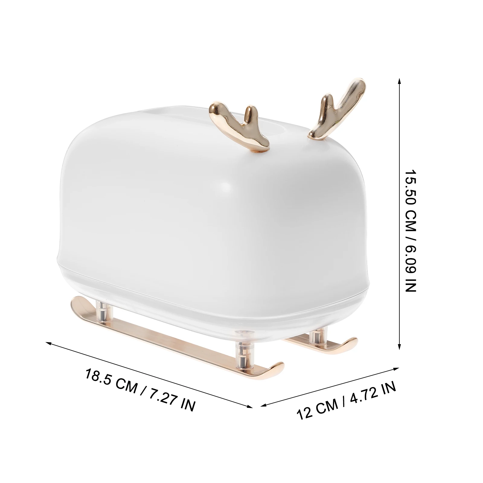 

Sleigh Elk Tissue Box Cover Home Office Decor Lovely Adorable Desktop Decoration Tissue Box Holder Desktop Decoration