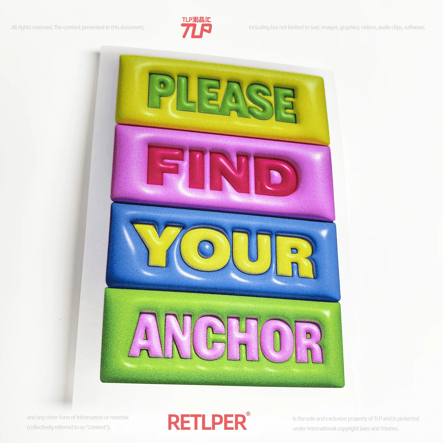 Retlper Reflective Car Sticker Original No More Wandering Find Inner Anchor Point 3D Effect Waterproof Flat for Car/Moto