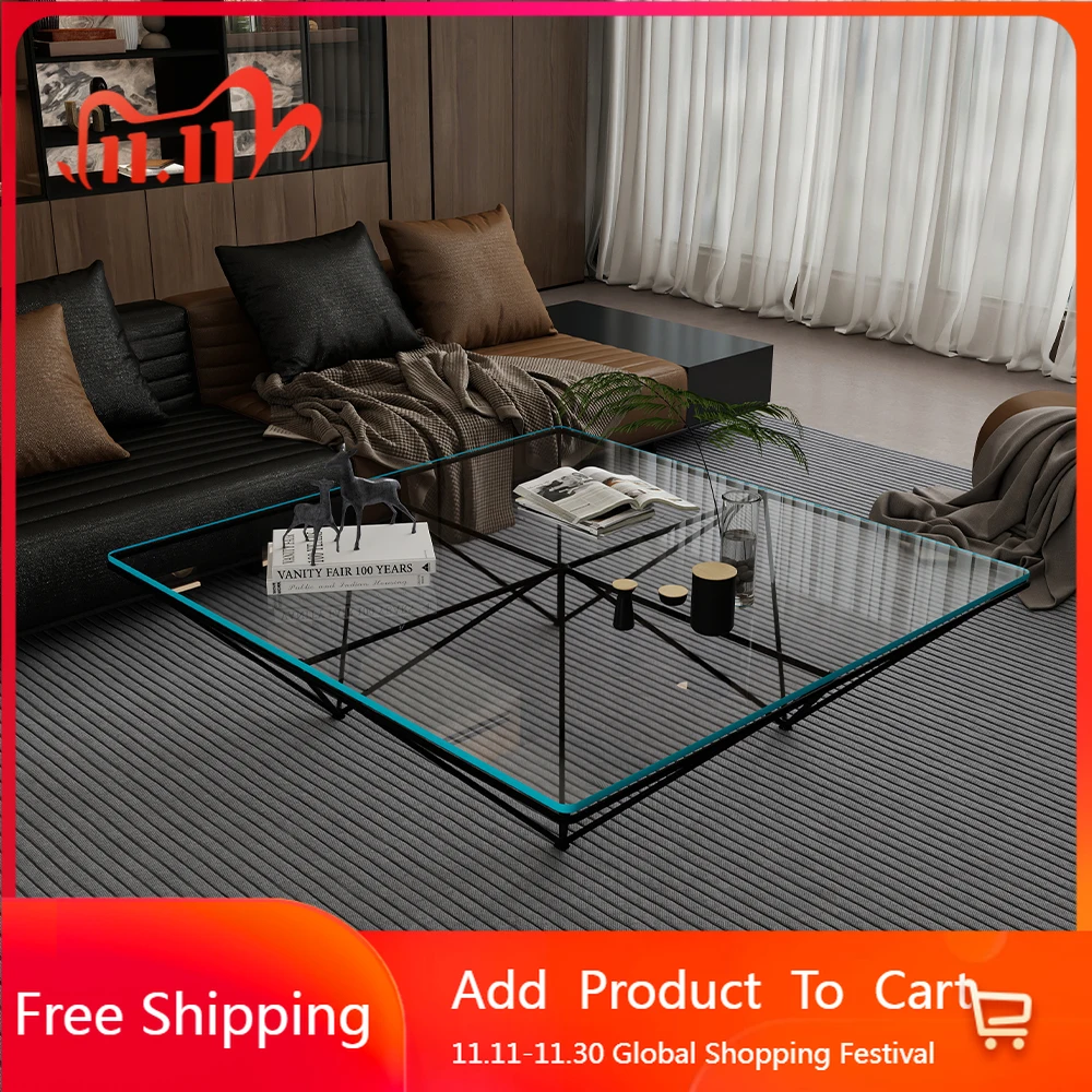 

Transparent Quality Coffee Table Creativity Unique Waterpoor Modern Coffee Table Simple High End Mesas Bajas Salon Furniture