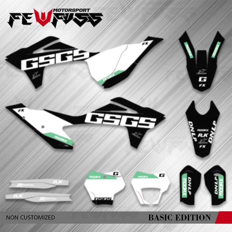 

Fewfuss For GASGAS EC MC 2021 2022 2023 Full Set Motorcycle Background Decal Stickers Kits Number Name Custom
