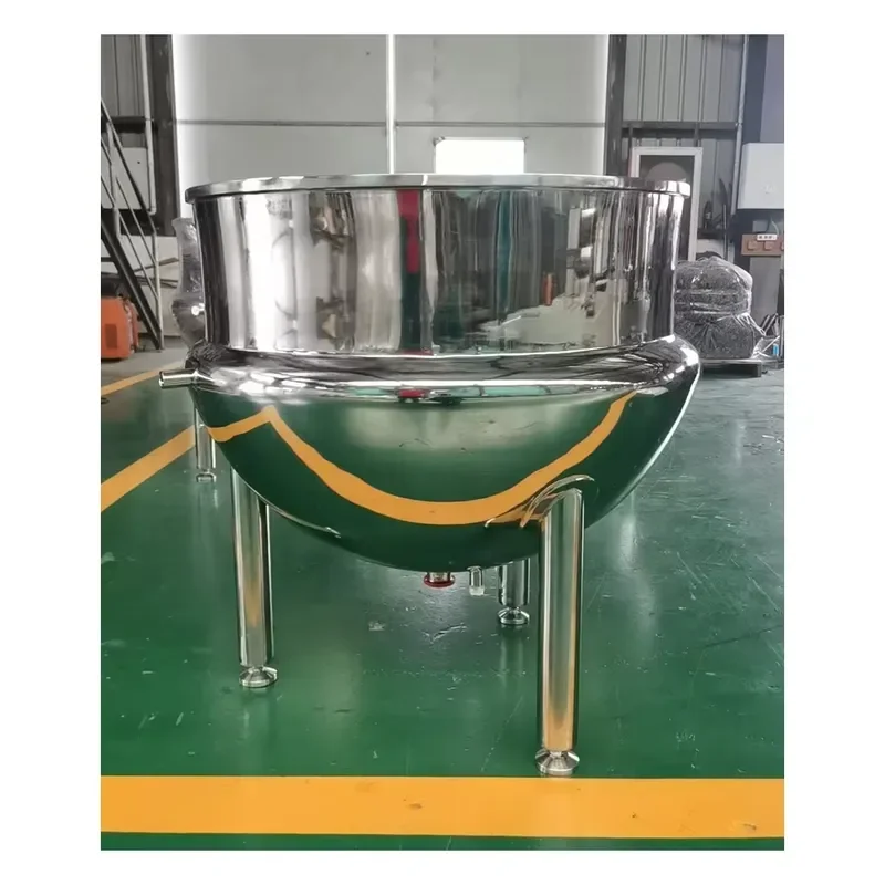 Customizable Commercial Stainless Steel Food-Grade Steam Jacketed Kettle Industrial Cooking Pot for Tomato Sauce for Farms