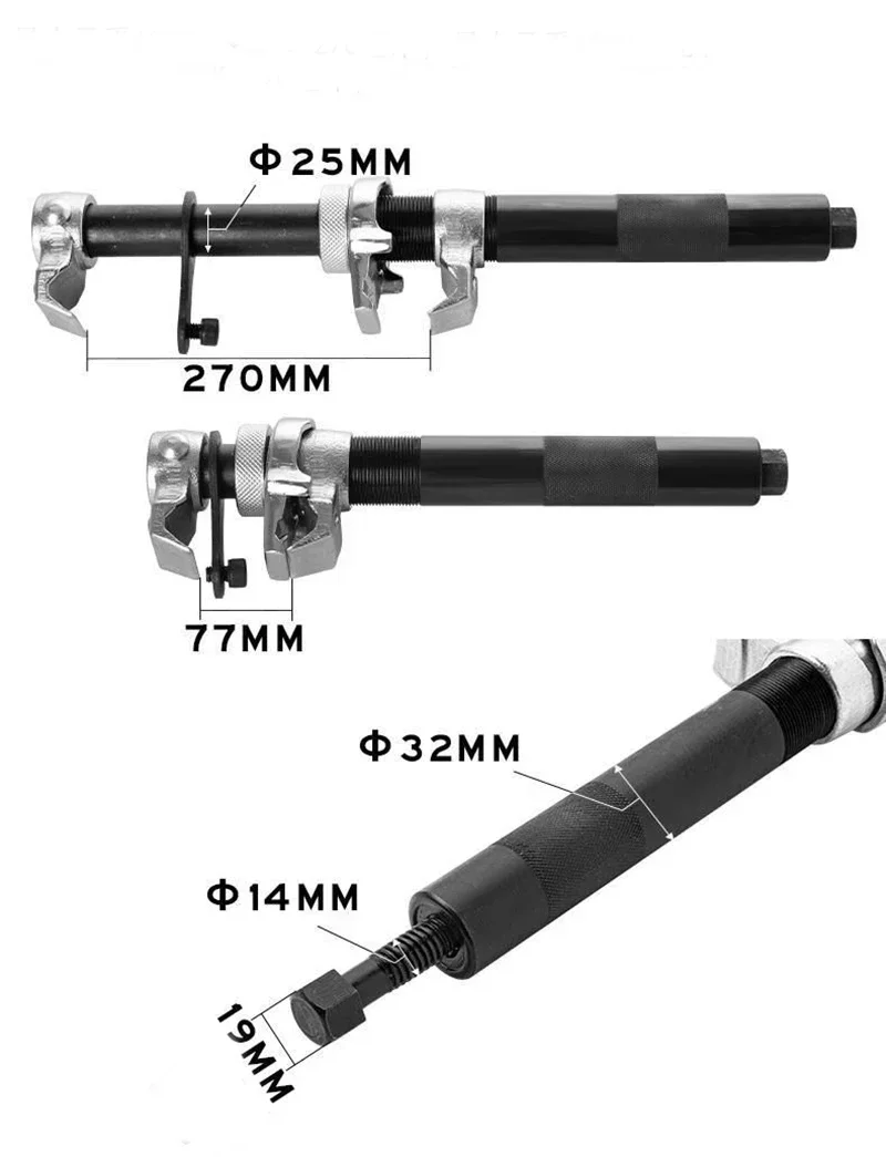 Herramienta especial de reparación, amortiguador, compresor de resorte, removedor de resorte, herramienta de desmontaje de resorte