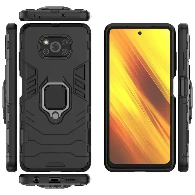 Casing tahan guncangan, untuk Xiaomi POCO X3 NFC M3 F1 F2 F3 F4 GT X4 M4 M5 M5S X5 F5 Pro Redmi Note 12 12C penutup telepon Armor Coque belakang