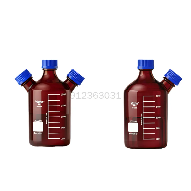 250-2000ml-gl45-multi-neck-brown-reagent-bottle-high-borosilicate-glass-hplc-mobile-phase-solvent-storage-bottle