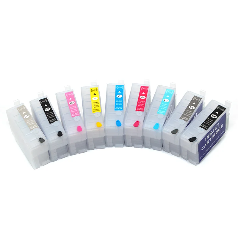 30ML 9Color Refill Ink Cartridge No Chip for Epson P600 P607 P608 PX5V2 R3000 Printer