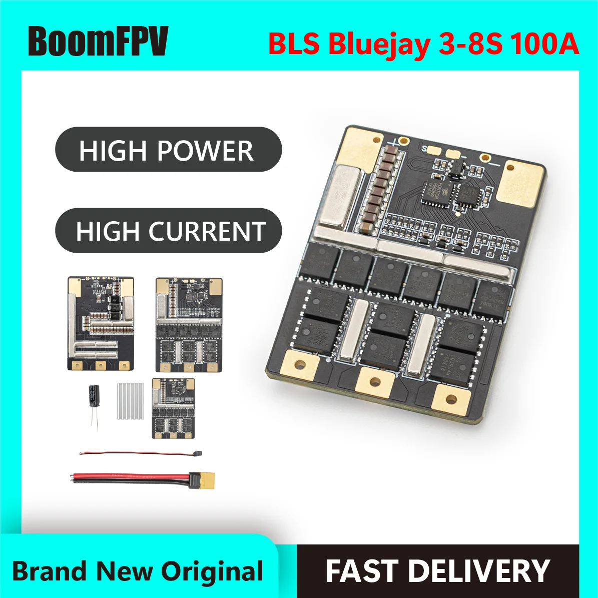 BOOMFPV BLS Bluejay 3-8S 100A V3 stable version single ESC for large fixed wing and 13inch x-class FPV drone