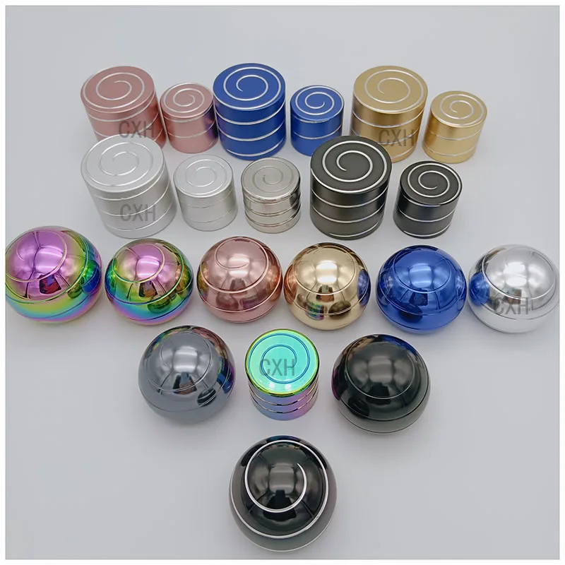 38/40MM45MM55MM Kinetic energy rotating ball decompression toy aviation aluminum alloy transfer gyro rotating metal desktop gyro