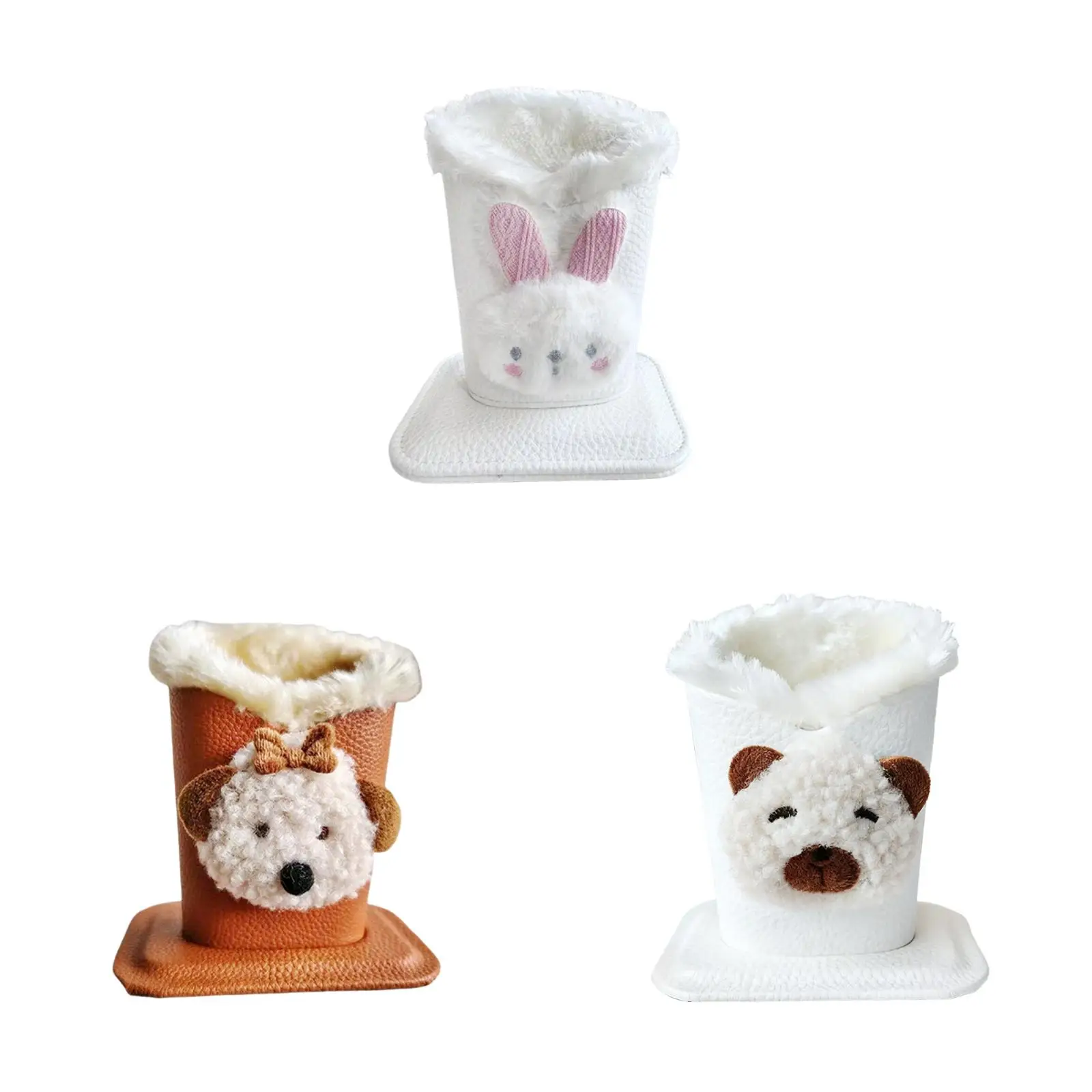 Pluche gevoerde brillenhouderstandaard Multifunctionele stevige cartoonbrilopslag