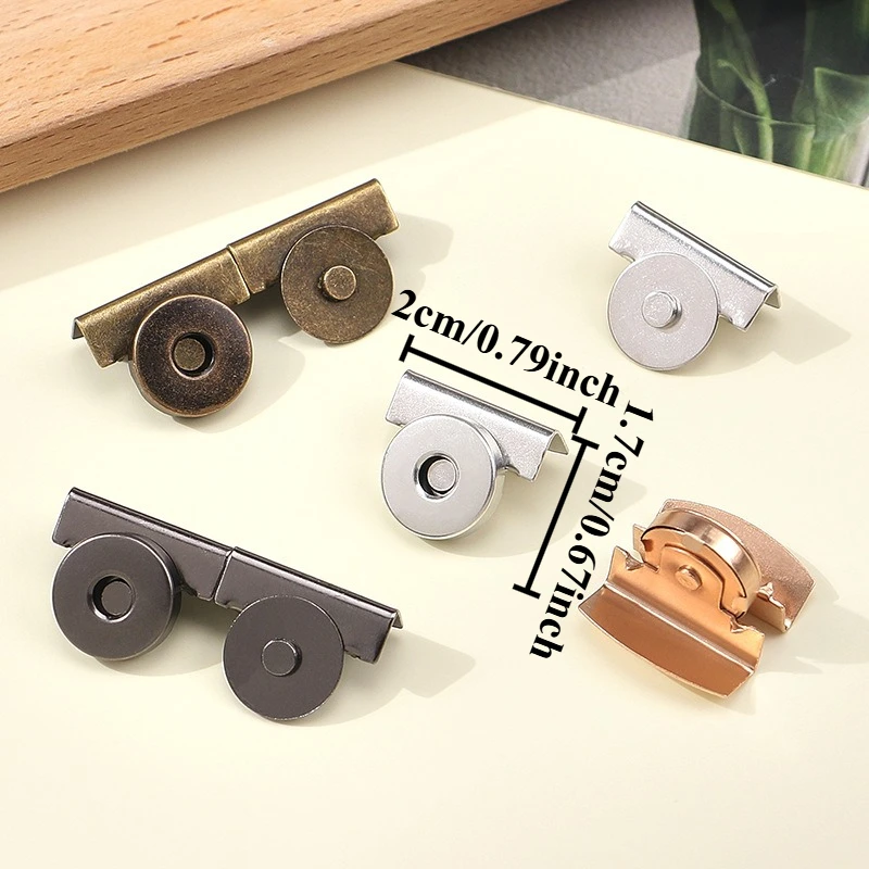 8/20 Pieces DIY Wallet and Bag Making Magnetic Clasp Accessory Set, DIY Wallet Making Seamless Installation Clasp, Material Kit for Bag Making Enthusiasts