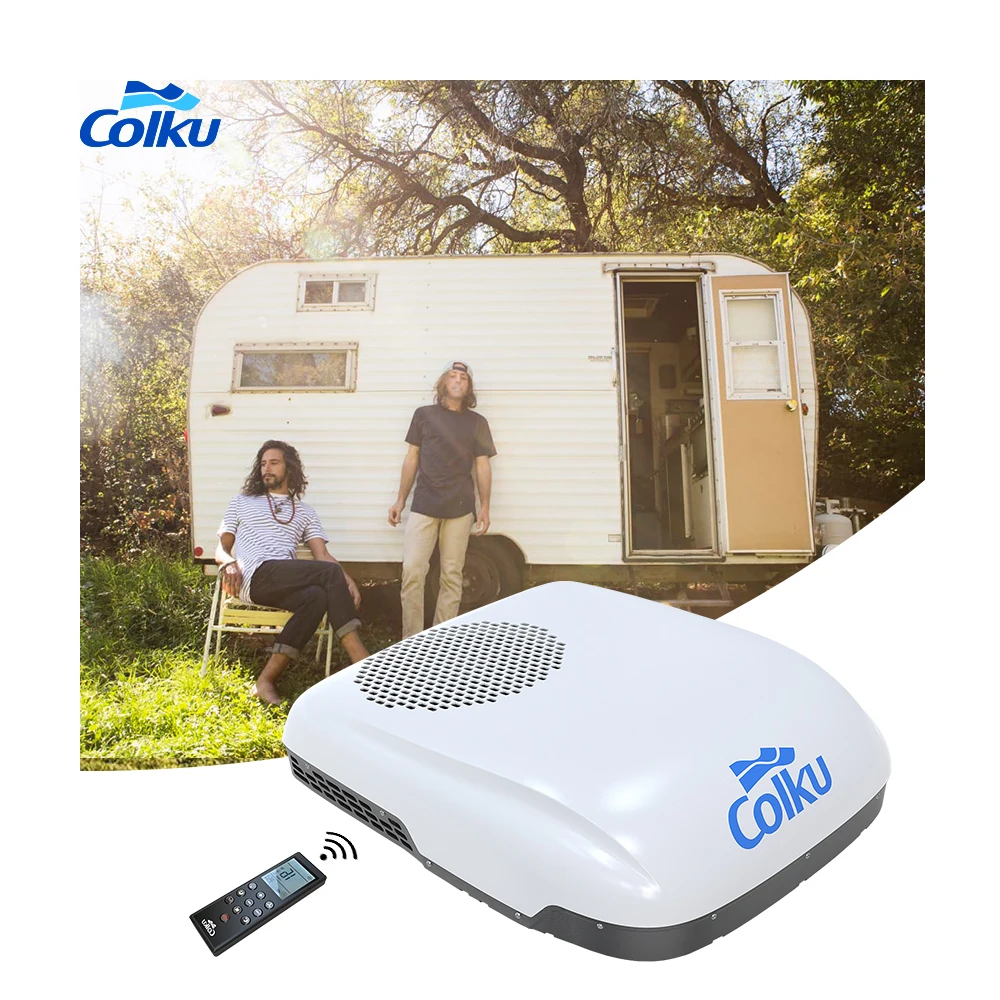 

Colku White Black 10000+BTU RV Caravan Rooftop Air Conditioner AC Cooling Unit 100V-240V