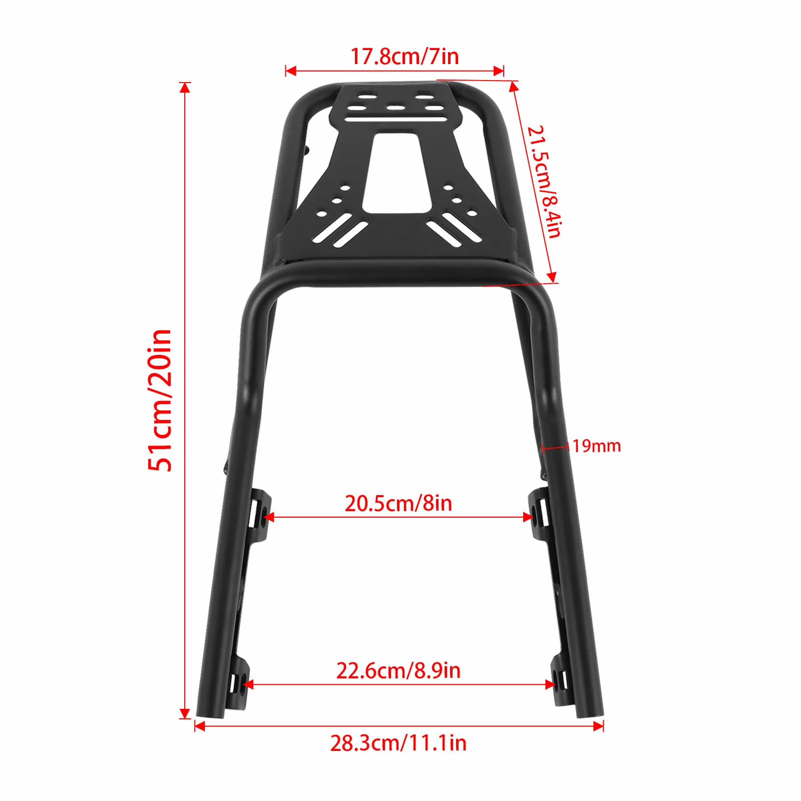 For SPEED 400/SCRAMBLER 400X 2024-2026 Motorcycle Shelf Holder Rear Luggage Cargo Rack Carrier Box Mount Backrest Accessories