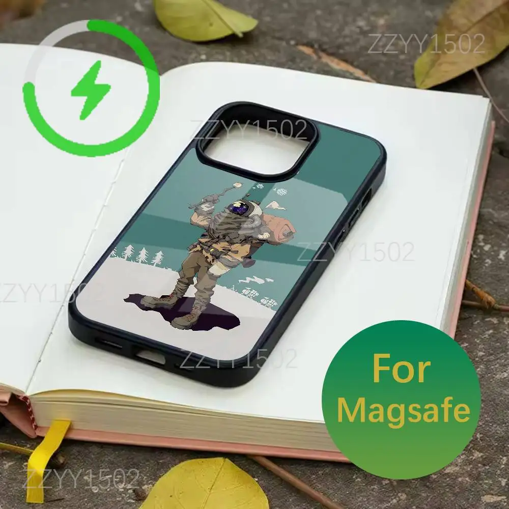 Coque de téléphone Game Outer Wilds pour iPhone 17,16,15,14,13,12,11,Pro,Max,Plus,Mini,SE4,E, chargement sans fil Magsafe