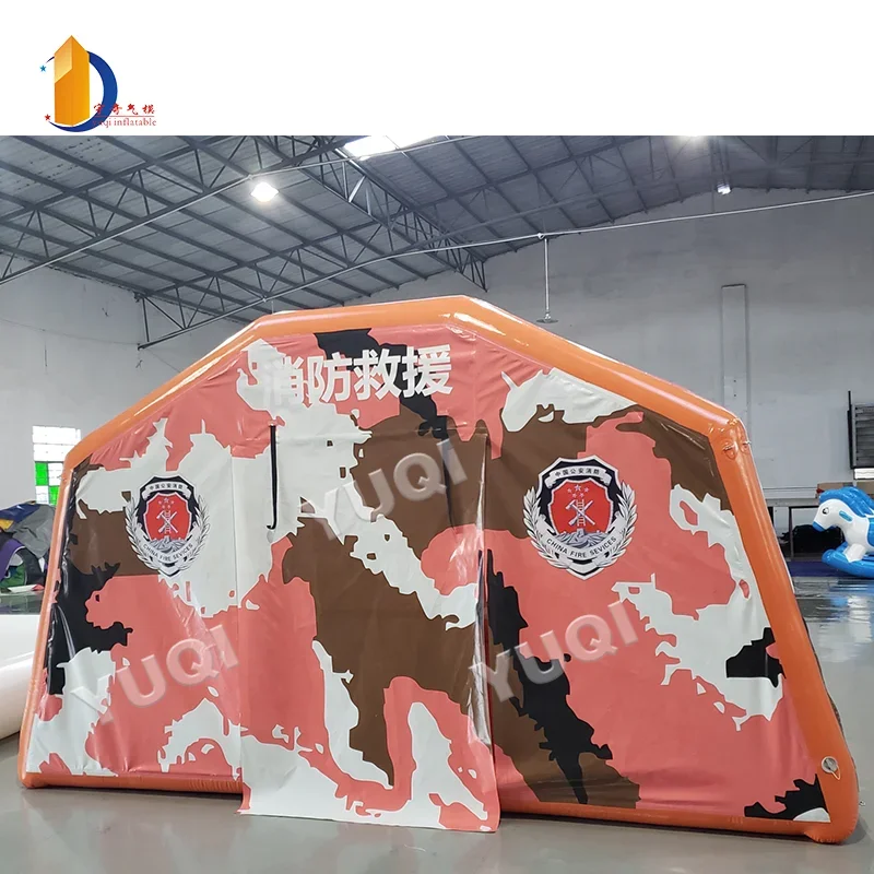 YUQI مصنع كبير في الهواء الطلق الطبية الإنقاذ خيمة قابلة للنفخ القيادة الميدانية كارثة الحريق الإغاثة الفيضانات الإغاثة خيمة الإغاثة في حالات الطوارئ