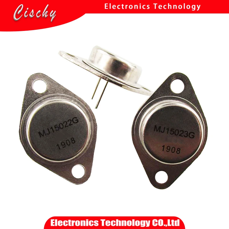 10 pçs/lote 5 pares MJ15022 MJ15023 (5pcs MJ15022G e 5pcs MJ15023G) TO-3