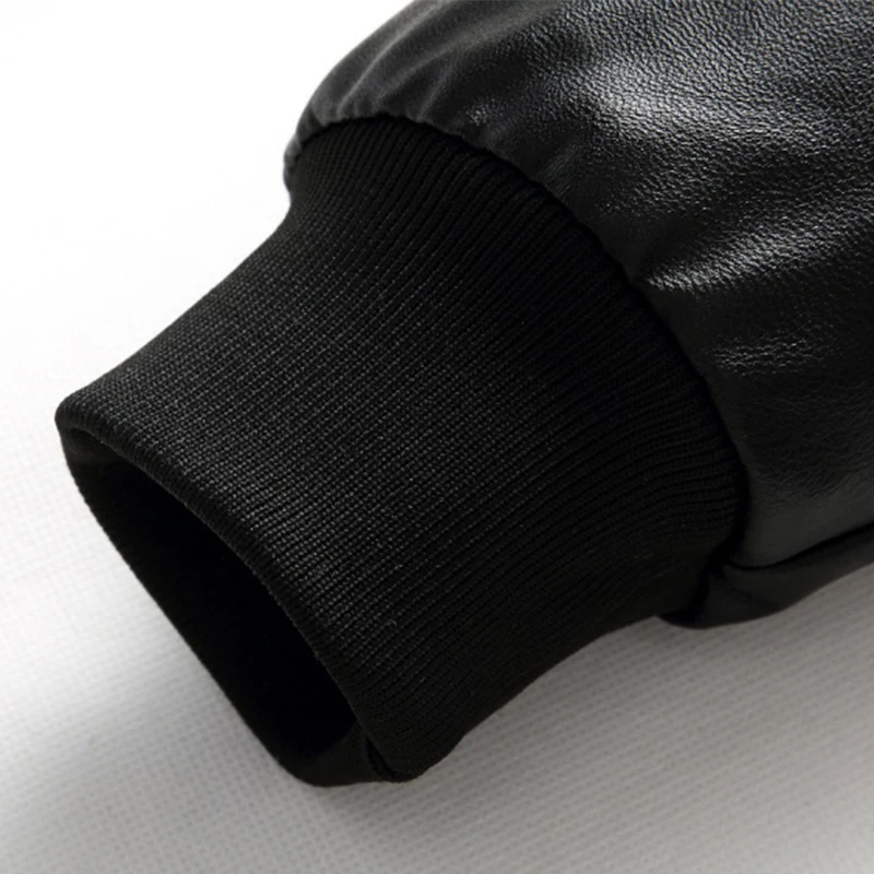 

Artsdon 2025 Spring Autumn Men's New Casual Busin Slim Stand Collar Leather Jaet Coat Polyester Fiber Thiened Stand...