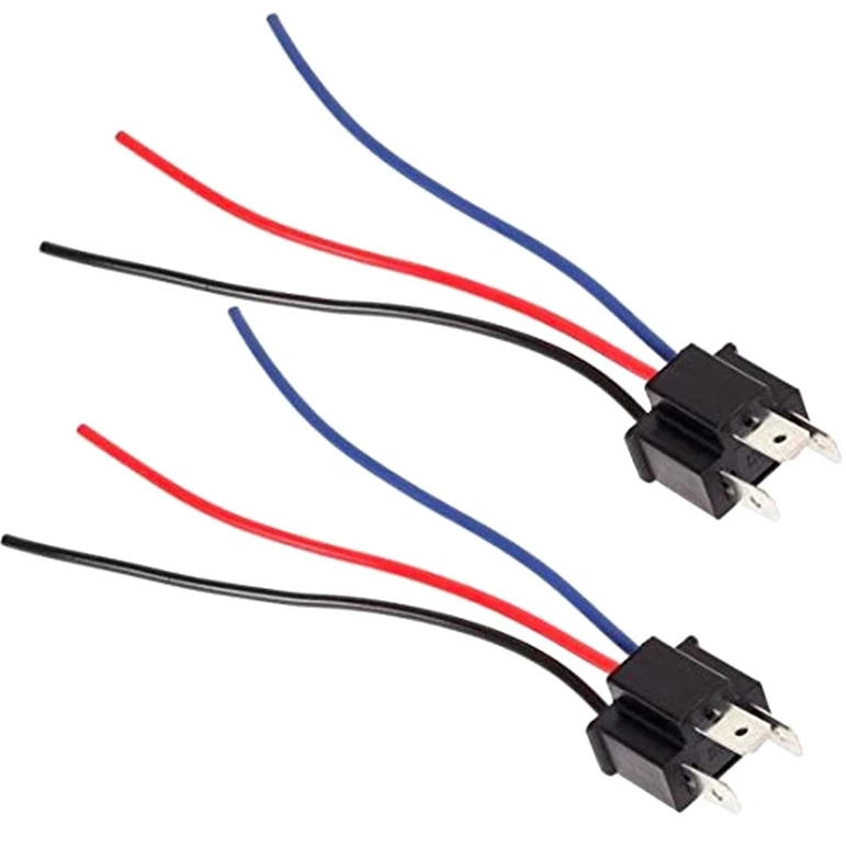 Car Headlight Fog Lamp Male Adapter Socket Wiring Harness Headlamp Connector 9003 H4 Bulb Socket Male Adapter Connector