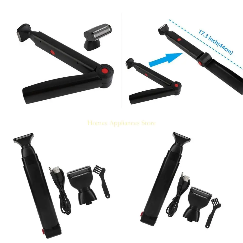 

D0AB Back Hair Shaver Electric Trimmer for Full Body Grooming Quick Clean Trimmer