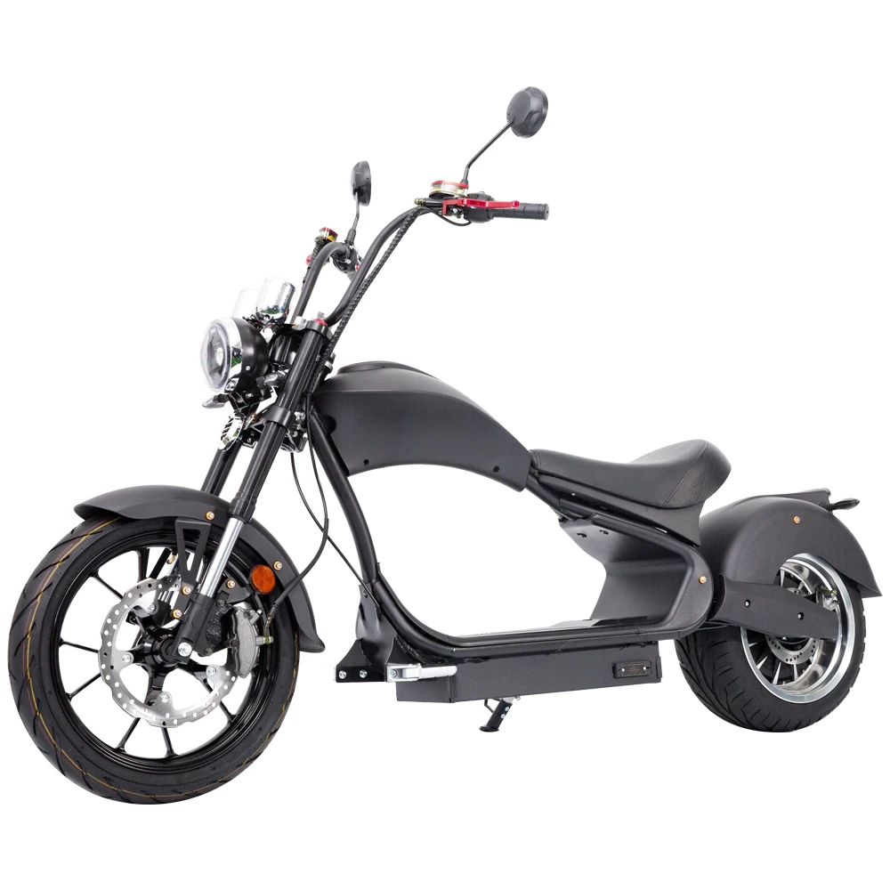 

CE COC Citycoco Fast Electric Motorcycles 4000W 60V Chopper Electric Scooters 3000W Power LED Light 13inch Front Disc Bluetooth