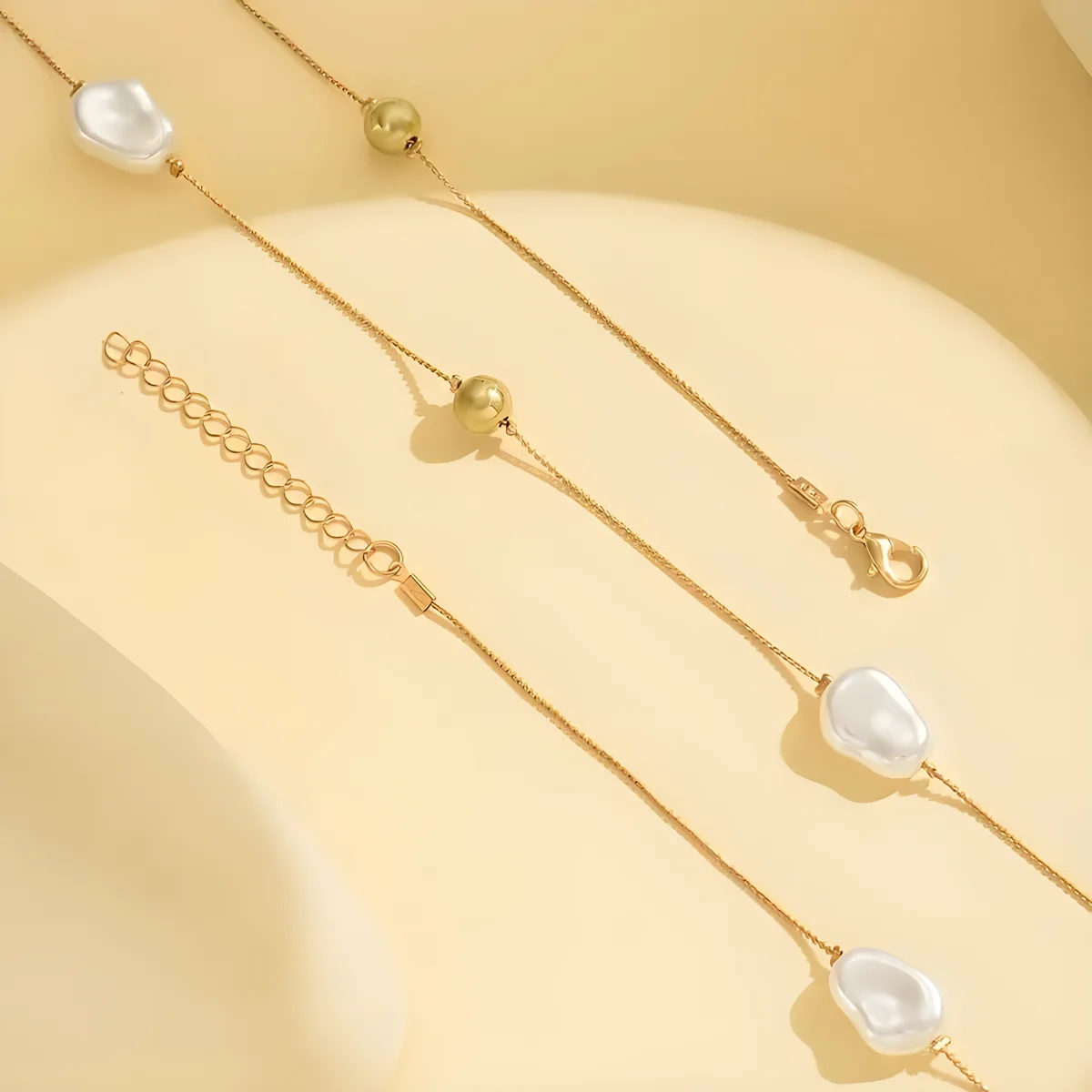 Trend elegancka biżuteria Y2K nieregularny duży wisiorek z pereł naszyjnik dla kobiet moda DIY długa linia Choker łańcuszek naszyjnik N476 — zdjęcie 5