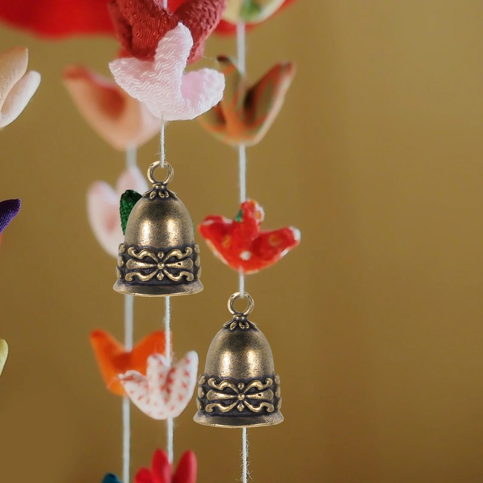 

10Pcs Vintage Brass Bells Small Rustic Hanging Pendants DIY Wind Chimes Crafts Decoration Ornaments Crafts Making Bells