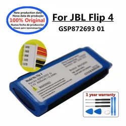 2025 jaar originele draadloze Bluetooth-luidsprekerbatterij voor JBL Flip 4 Flip 4 GSP 872693 01 4000 mAh oplaadbare batterij op voorraad