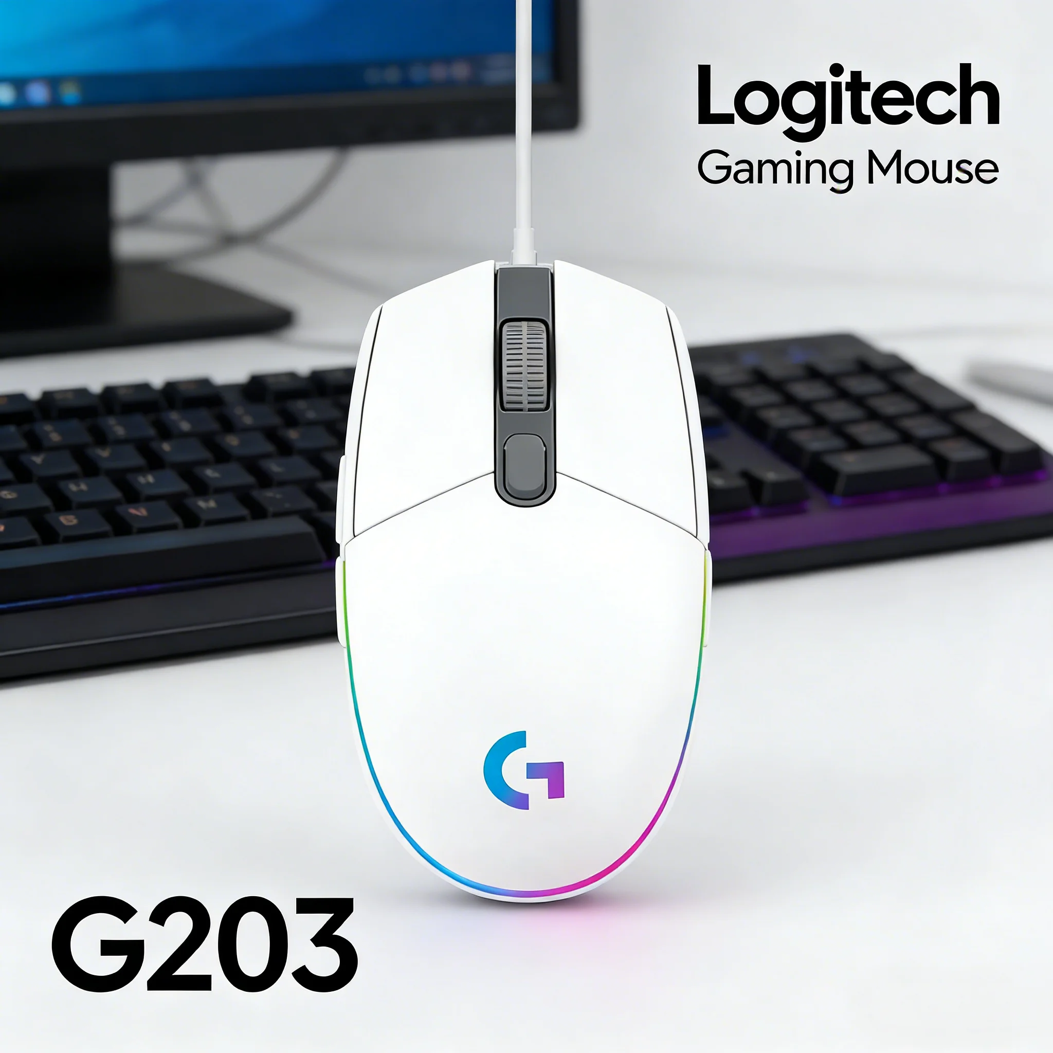 

Logitech G203 - Programmable Buttons for Ultimate Gaming Efficiency