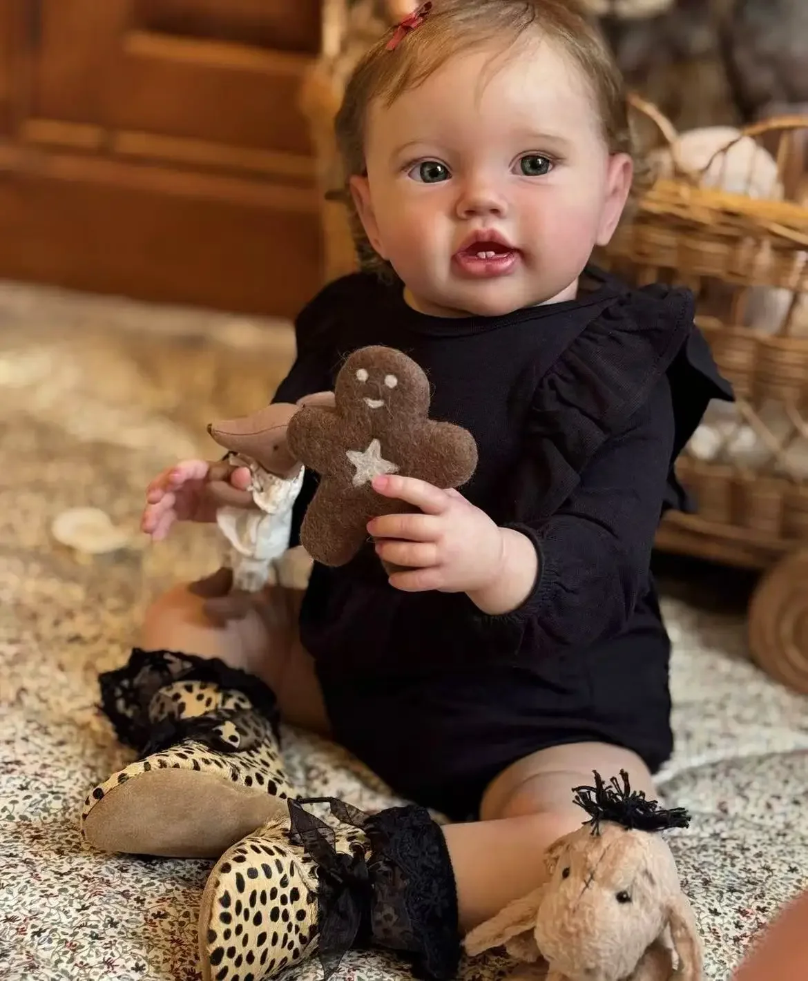DLS Customized Limited Supply 24inch Reborn Baby Lottie With Hand-Rooted Hair Already Finished Doll Different Dress