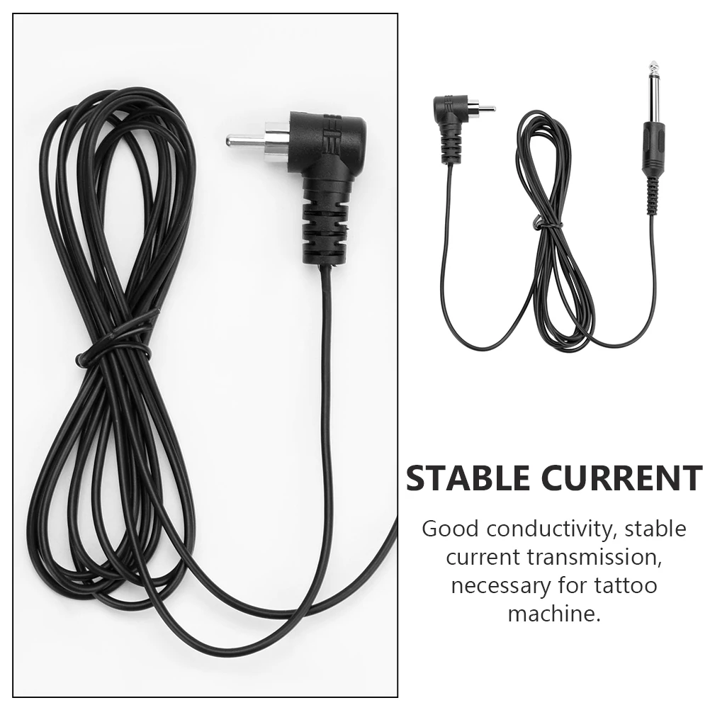 

192Cm Tattoos Machine Cable Clip Cord Hook Line Premium Conductivity Tattoo Machine Cable Power Supply Connector