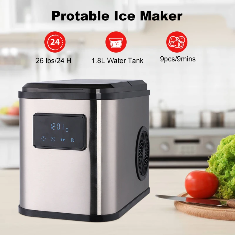 YYHC Automatic Portable countertop ice maker machine OEM Home High Quality Mini ice machine for hotel